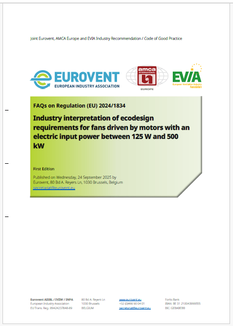 Industry Interpretation of Ecodesign Requirements for Motor-Driven Fans (125 W–500 kW)