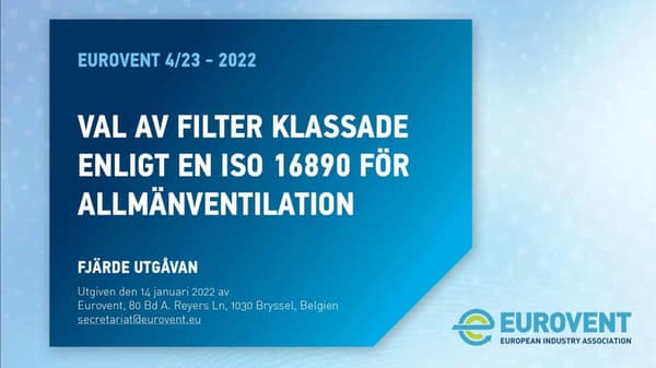 Eurovent 4/23 uppdatering nu tillgänglig på svenska och portugisiska