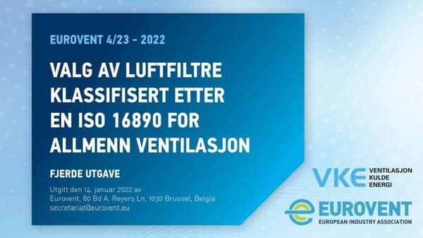 Eurovent 4/23 oppdatering nå tilgjengelig på fransk, nederlandsk og norsk