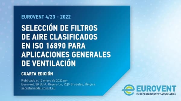La actualización de Eurovent 4/23 ya está disponible en español y alemán