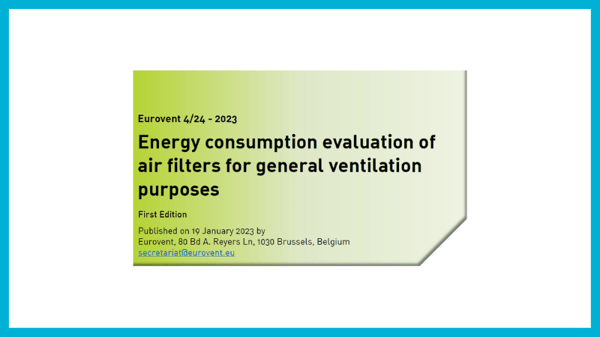 Eurovent publishes two new air filter Recommendations
