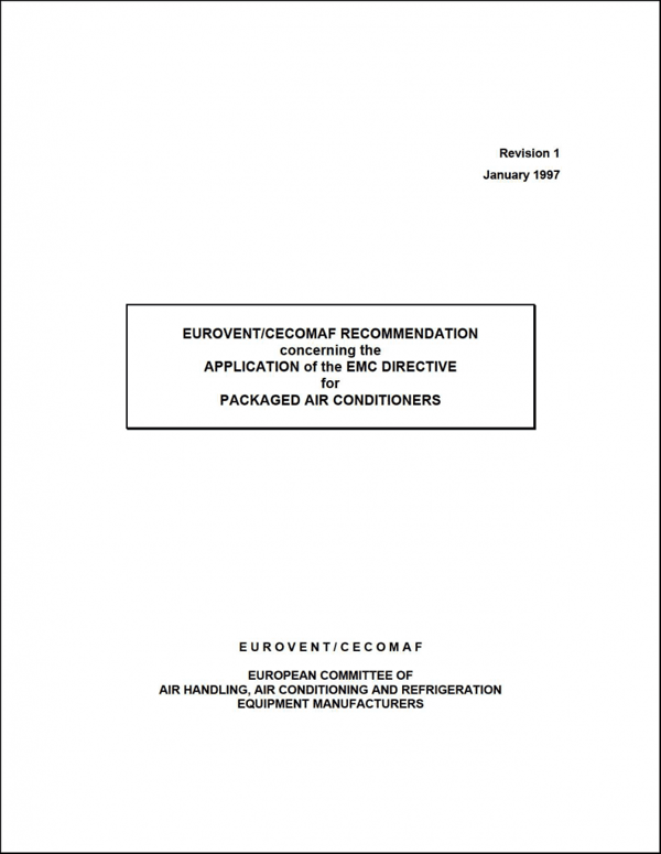 Eurovent 6/1: Application of the EMC Directive for Packaged Air Conditioners