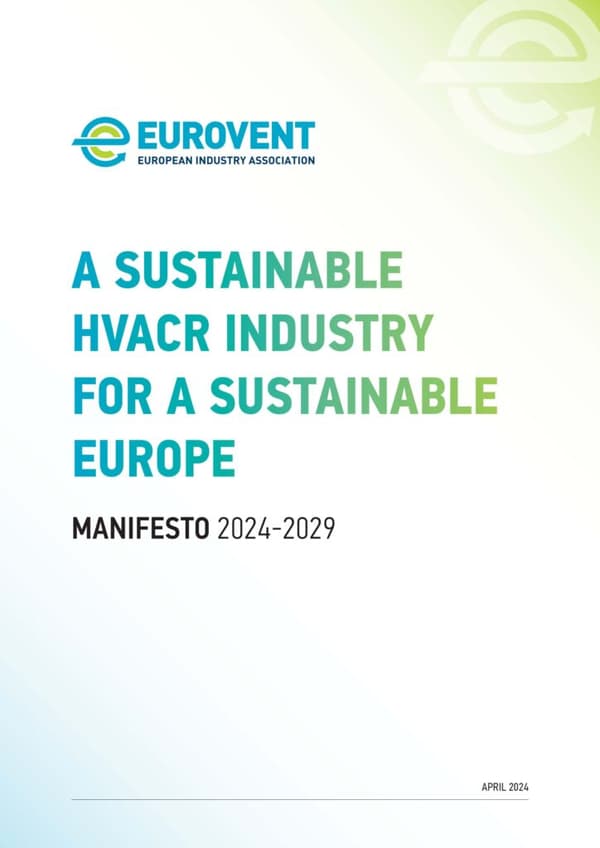 Eurovent 2024-2029 Manifesto – Full
