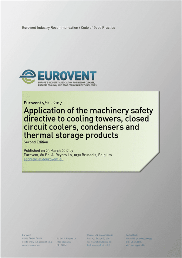 Eurovent 9/11: Application of the machinery safety directive