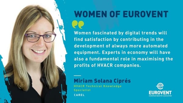 Women of Eurovent: Miriam Solana Cipres