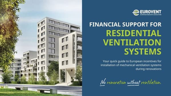 Eurovent summarises residential ventilation incentives