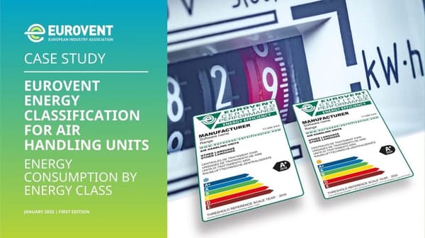 Eurovent releases air handling unit EEC case study