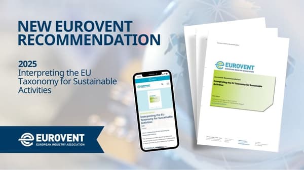 New Eurovent Recommendation on EU Taxonomy