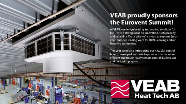 Eurovent Summit gains VEAB Heat Tech as a sponsor