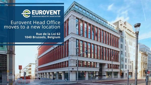 Eurovent Head Office Brussels unveils new location
