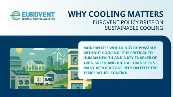 Eurovent releases sustainable cooling policy brief
