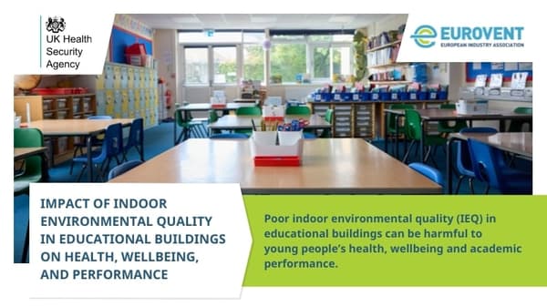 Impact of IAQ in Schools: New Literature Review