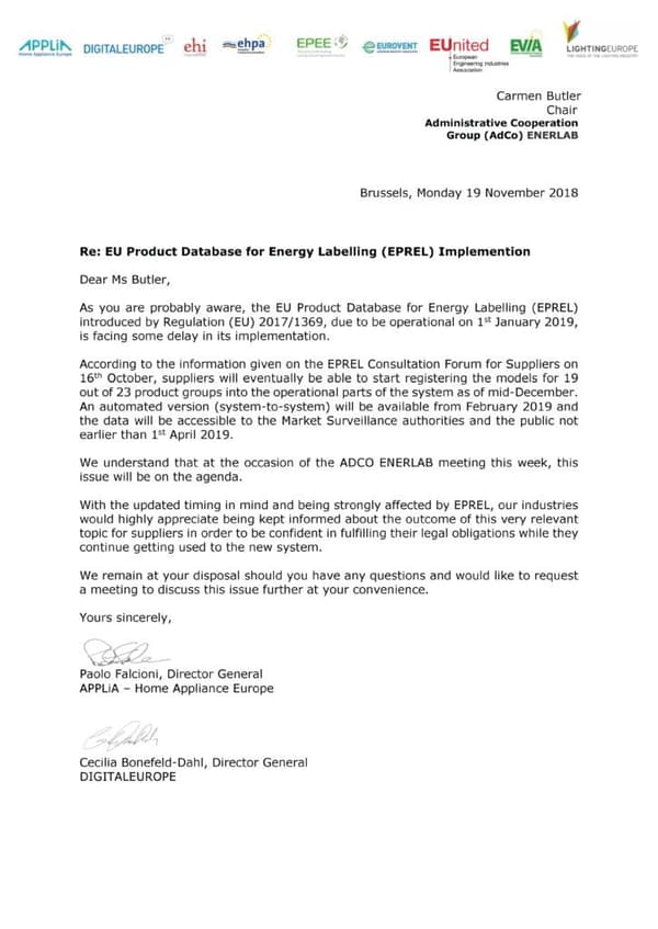 Joint Industry Letter to ADCO on EPREL