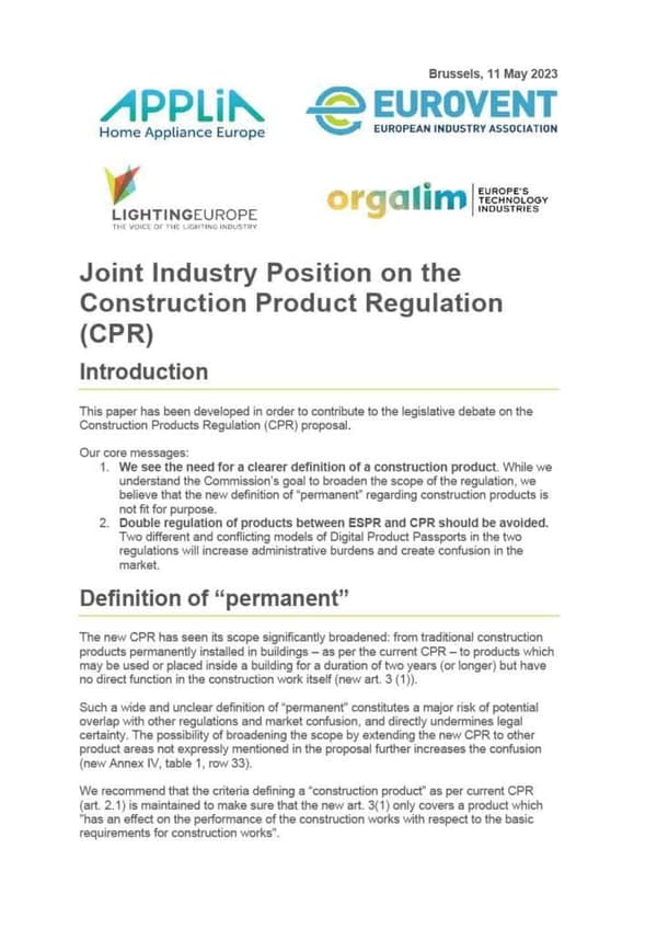CPR joint statement