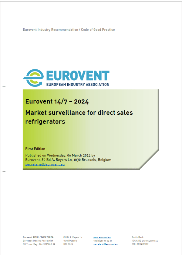 Eurovent 14/7: Market surveillance for direct sales refrigerators