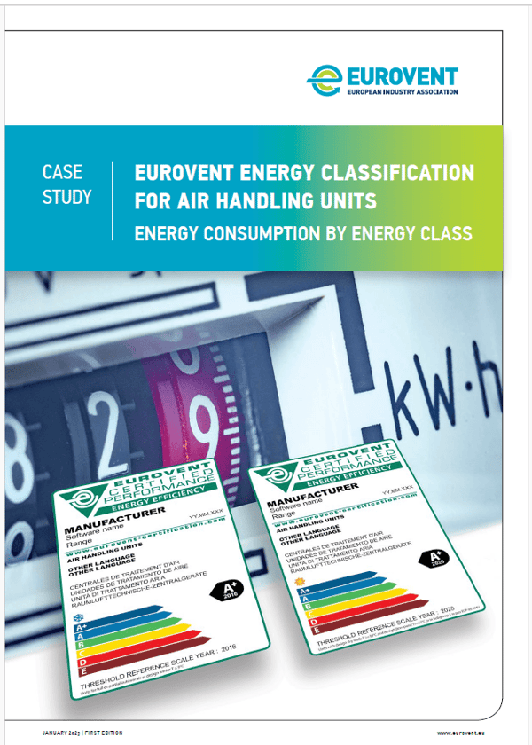 Eurovent energy classification for air handling units