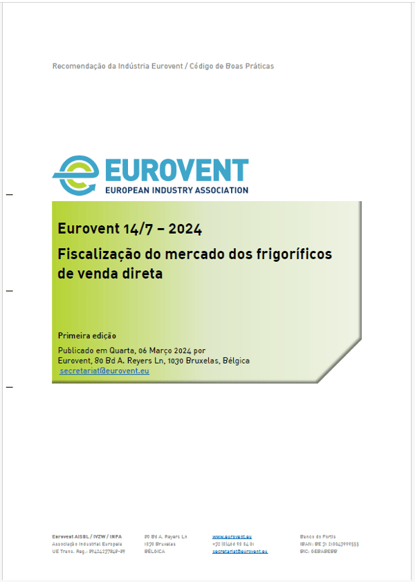 Eurovent 14/7: Fiscalização do mercado dos frigoríficos de venda direta