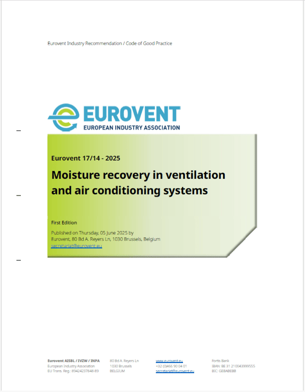 Eurovent 17/14: Moisture recovery in ventilation and air conditioning systems