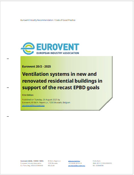 Eurovent 20/2: Ventilation systems in new and renovated residential buildings