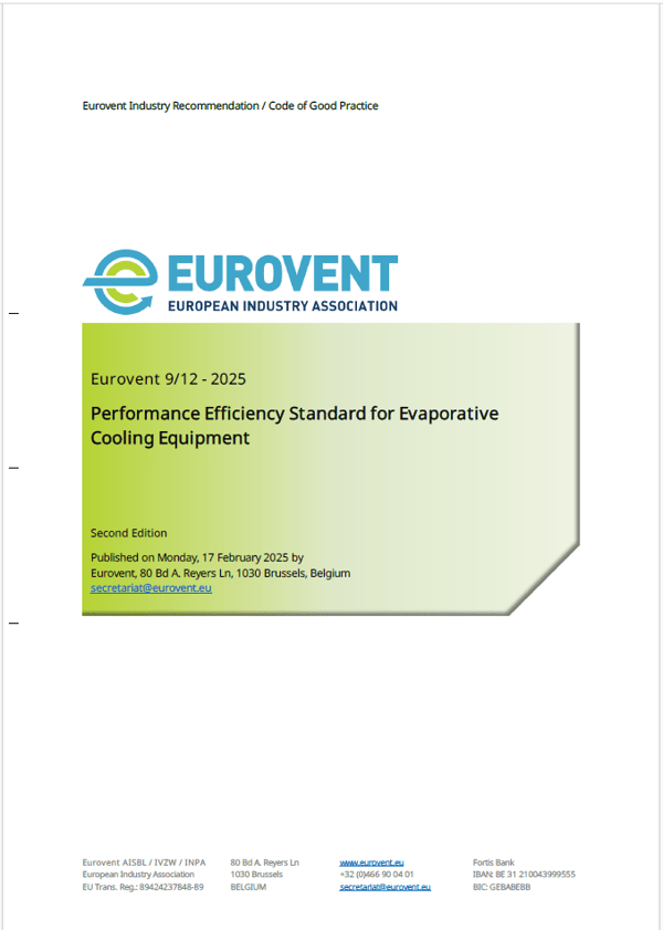 Eurovent 9/12: Performance Efficiency Standard for Evaporative Cooling Equipment