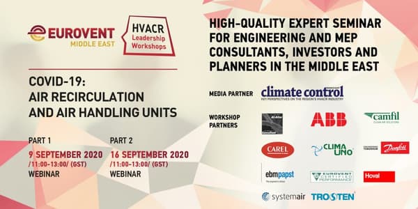 Webinar on COVID-19: Air Handling Units and Air Recirculation