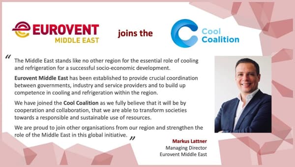 Eurovent Middle East joins UN Cool Coalition