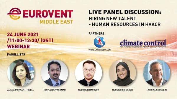 Eurovent Middle East to host live panel discussion on human resources in HVACR