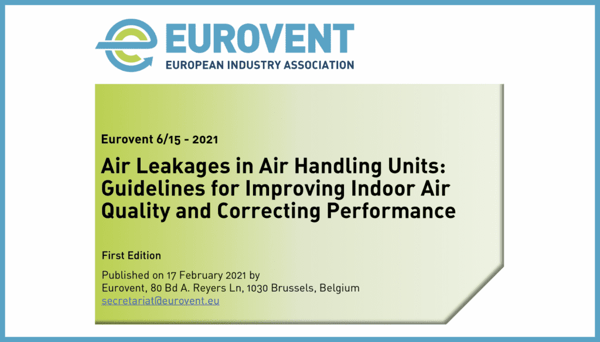 Eurovent Recommendation on air leakages published