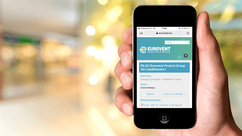 2020 - Add all Eurovent meetings to your personal calendar