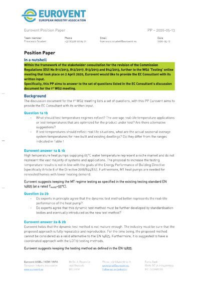 PP - 2020-05-13 - Eurovent Position Paper LOT1-2 WG2